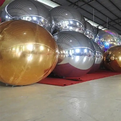 Οικιακή διακόσμηση 100CM Laser Silver PVC μπάλα κρεμασμένο υλικό Διαφανές Χριστουγεννιάτικες ντίσκο καθρέφτες μπάλες