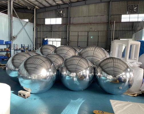 Ζεστό πώληση μεγάλη γυαλιστερή μπάλα PVC φουσκωτή αντανακλαστική μπάλα φουσκωτή γυαλί μπάλα