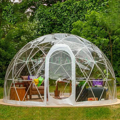 Προσαρμοσμένο λογότυπο 2.9m Igloo Dome Τέντα Διαφανές PVC για το σπίτι κήπου