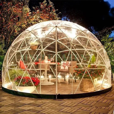 Προσαρμοσμένο λογότυπο 2.9m Igloo Dome Τέντα Διαφανές PVC για το σπίτι κήπου