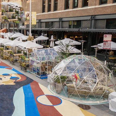 Προσαρμοσμένο λογότυπο 2.9m Igloo Dome Τέντα Διαφανές PVC για το σπίτι κήπου