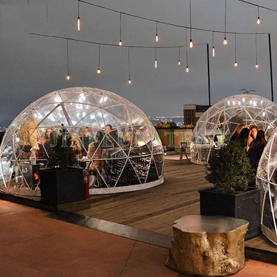 Προσαρμοσμένο λογότυπο 2.9m Igloo Dome Τέντα Διαφανές PVC για το σπίτι κήπου