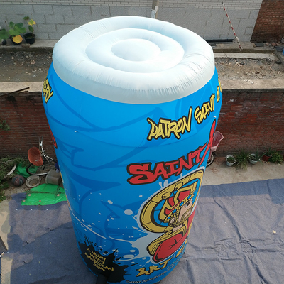Προσαρμοσμένο Giant Beer Juice Διαφήμιση φουσκωτό τζιπ για διαφημιστικές εκδηλώσεις μπουκάλι μασκότ χαρακτήρες
