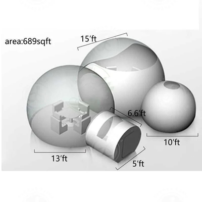 Εξωτερικό πάρτι Bubble Bounce House Εμπορική φουσκωτή σκηνή Bubble House